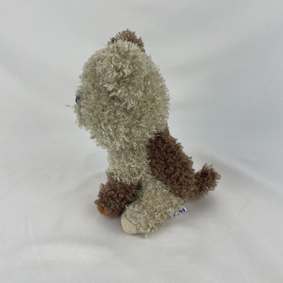 Ty Beanie Boos Puppy Dog Rootbeer 7” Plush Big Solid Orange Eyes No Tags - Picture 2 of 7